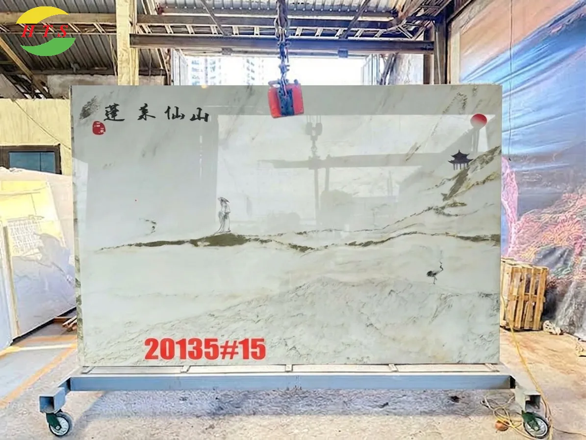 tranh sơn thủy tại kho đá